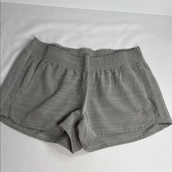 adidas Women's Light Gray Athletic Shorts - Picture 1 of 5